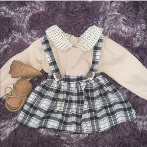 🍀Plaid Skirt With Suspenders🍀